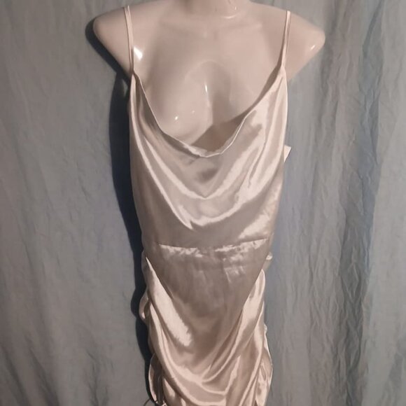 Dresses & Skirts - Shein white silky cocktail party mini dress